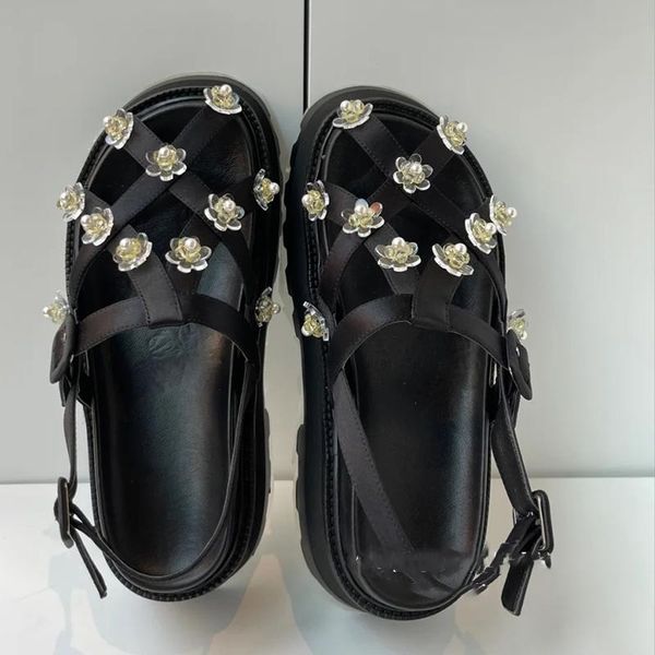 slippers deat 2021 summer fashion casual diamond flower sandals women's muffin thick bottom hollow roman shoes sk119, Black
slippers deat 2021 summer fashion casual diamond flower sandals women's muffin thick bottom hollow roman shoes sk119, Black