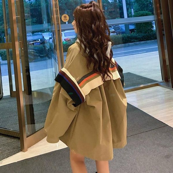 women's jackets autumn oversize patchwork korean style zipper loose streetwear bf ulzzang harajuku retro outwear students chic, Black;brown
women's jackets autumn oversize patchwork korean style zipper loose streetwear bf ulzzang harajuku retro outwear students chic, Black;brown