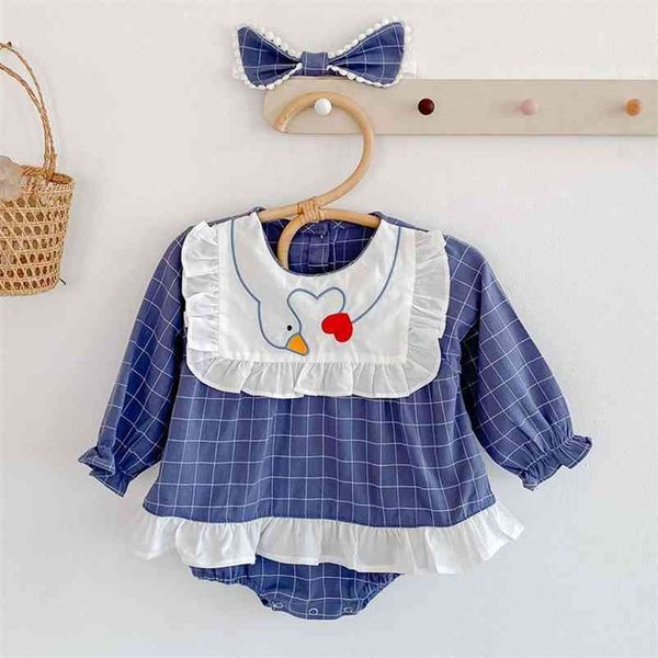 spring autumn infant baby girls grid swan embroidery rompers clothing kids girl long sleeve clothes 210521, White
spring autumn infant baby girls grid swan embroidery rompers clothing kids girl long sleeve clothes 210521, White