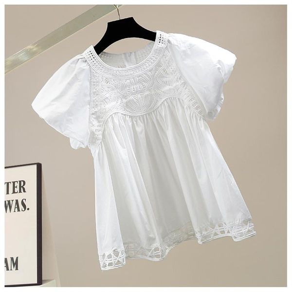 women's blouses & shirts shirt fashion crochet hollow lace stitching sleeve blouse summer blusas mujer de moda 2021 white bla
women's blouses & shirts shirt fashion crochet hollow lace stitching sleeve blouse summer blusas mujer de moda 2021 white bla