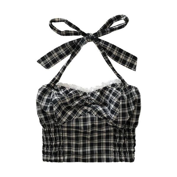 women's tanks & camis black and white check pure desire bowknot suspender waistcoat for women in summer with short seaside back neck
women's tanks & camis black and white check pure desire bowknot suspender waistcoat for women in summer with short seaside back neck