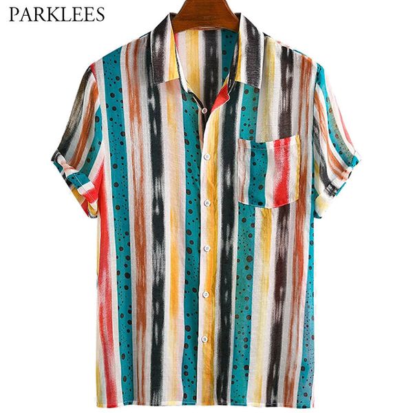 colorful striped summer shirts for men fashion graffiti mens short sleeve shirt casual patchwork hommes chemises with pocket 3xl 210524, White;black
colorful striped summer shirts for men fashion graffiti mens short sleeve shirt casual patchwork hommes chemises with pocket 3xl 210524, White;black