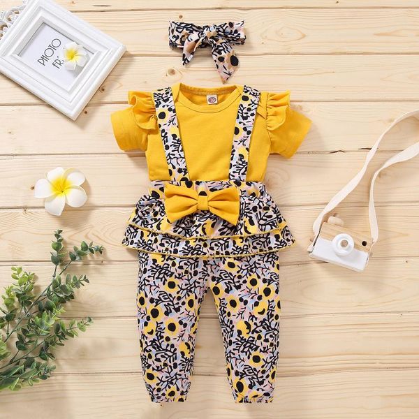 clothing sets spring autumn children toddler baby girl solid romper bodysuit+floral print suspender pants set outfits baby's, White
clothing sets spring autumn children toddler baby girl solid romper bodysuit+floral print suspender pants set outfits baby's, White