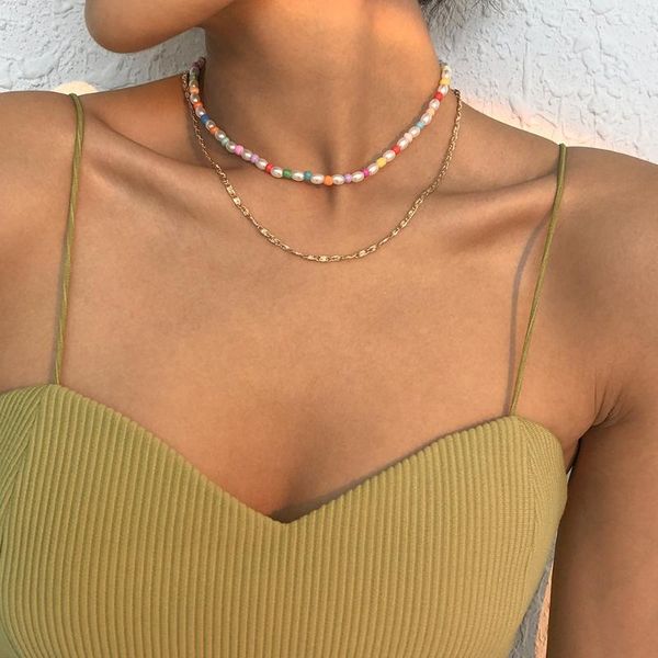 chokers ethnic pearl necklaces for women colorful mini beads charms chain necklace fashion golden color party je, Golden;silver
chokers ethnic pearl necklaces for women colorful mini beads charms chain necklace fashion golden color party je, Golden;silver