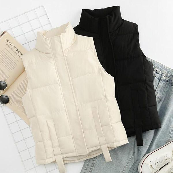 women's vests autumn vest coats winter casual down cotton korean style parkas stand-up collar short waistcoat jacket female, Black;white
women's vests autumn vest coats winter casual down cotton korean style parkas stand-up collar short waistcoat jacket female, Black;white