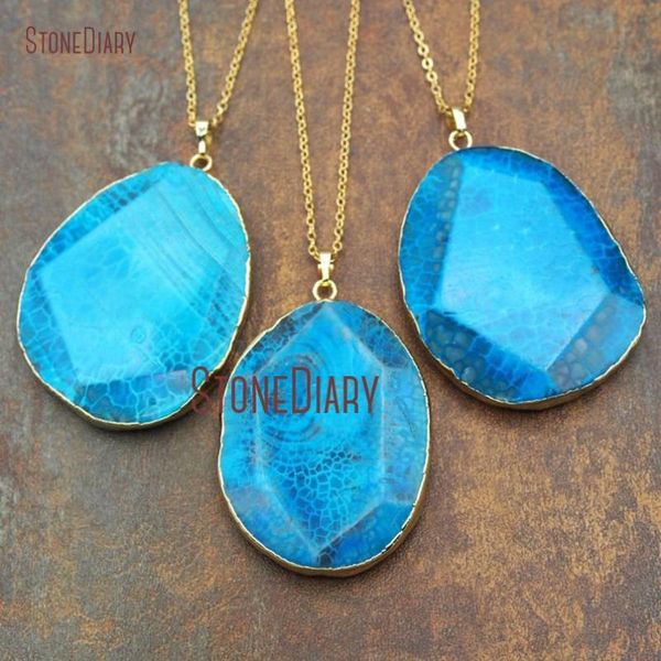 pendant necklaces 10pcs blue dragon agates necklace gold color faceted form 18-32inch nm15322, Silver
pendant necklaces 10pcs blue dragon agates necklace gold color faceted form 18-32inch nm15322, Silver