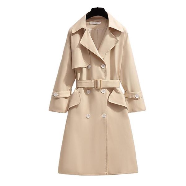women's trench coats 2021 spring autumn women casual turn-down collar double breasted button solid ladies long slim coat with sashes t0, Tan;black
women's trench coats 2021 spring autumn women casual turn-down collar double breasted button solid ladies long slim coat with sashes t0, Tan;black
