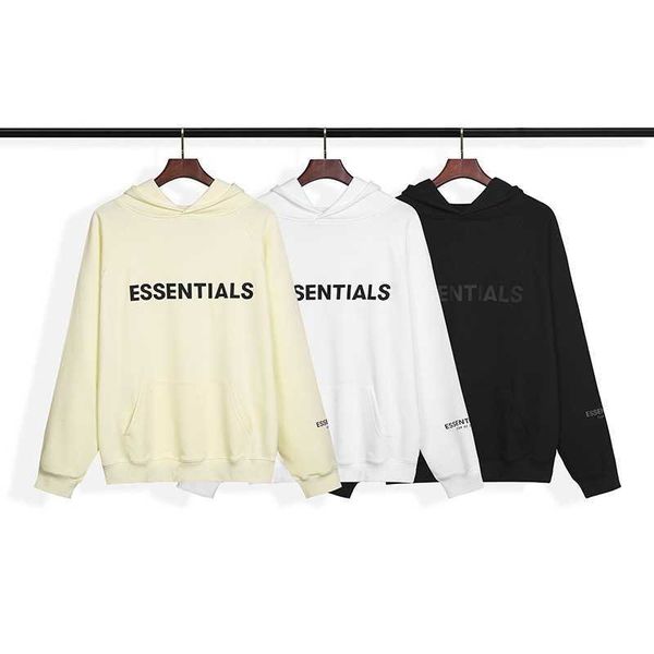 hoodie20s gaojiechao brand european fog double line ess letter reflective versatile simple men's and women's hooded sweater, Black
hoodie20s gaojiechao brand european fog double line ess letter reflective versatile simple men's and women's hooded sweater, Black