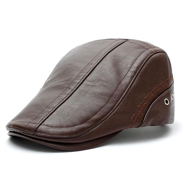 leather hat retro style pu comfortable sunscreen beret golf flat cap sportswear hiking caps accessories outdoor hats, Black;white
leather hat retro style pu comfortable sunscreen beret golf flat cap sportswear hiking caps accessories outdoor hats, Black;white
