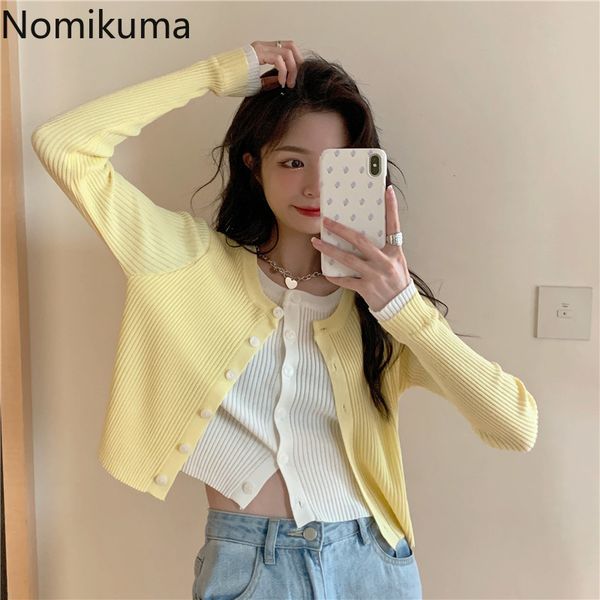 nomikuma contrast color cardigan women fake two piece patchwork long sleeve single breasted knitwear korean style sweet 210514, White;black
nomikuma contrast color cardigan women fake two piece patchwork long sleeve single breasted knitwear korean style sweet 210514, White;black