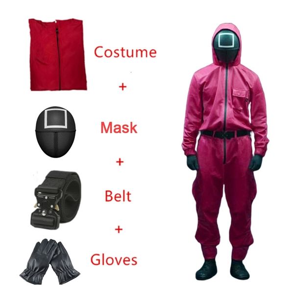 korean tv play squid game cosplay costume suits red jumpsuit gloves waistband halloween party face masks role play clothes set
korean tv play squid game cosplay costume suits red jumpsuit gloves waistband halloween party face masks role play clothes set