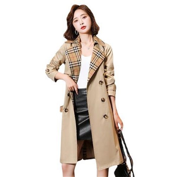 b family windbreaker women's 2021 new spring and autumn clothes medium long early autumn thin coat women's wear, Tan;black
b family windbreaker women's 2021 new spring and autumn clothes medium long early autumn thin coat women's wear, Tan;black