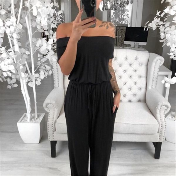 women's jumpsuits & rompers fashion women jumpsuit off shoulder bodycon romper bodysuit trousers solid color plus size playsuit, Black;white
women's jumpsuits & rompers fashion women jumpsuit off shoulder bodycon romper bodysuit trousers solid color plus size playsuit, Black;white