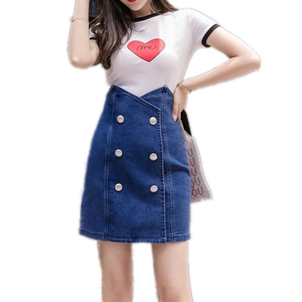 summer vintage elegant high waist double breasted denim pencil jeans midi skirts for women with button female t055, Black
summer vintage elegant high waist double breasted denim pencil jeans midi skirts for women with button female t055, Black