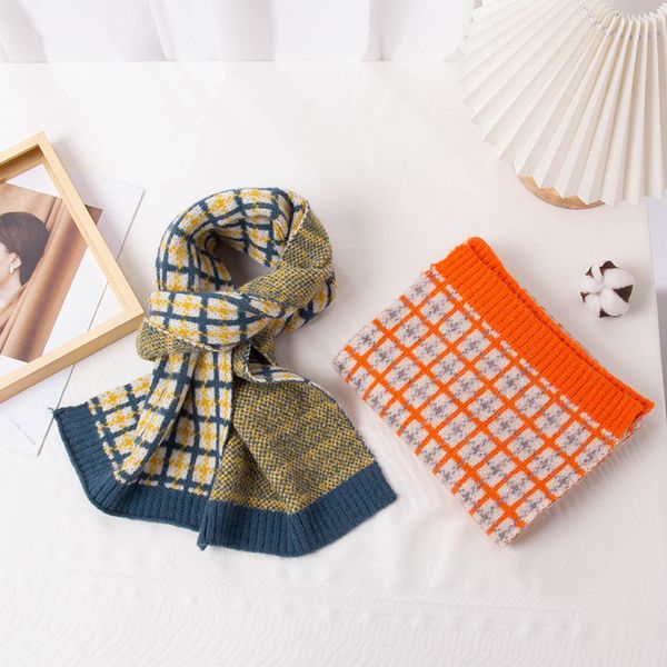 korean classic plaid double-sided children's scarf autumn winter fashion boys and girls baby warm wool knitted bib, Blue;gray
korean classic plaid double-sided children's scarf autumn winter fashion boys and girls baby warm wool knitted bib, Blue;gray