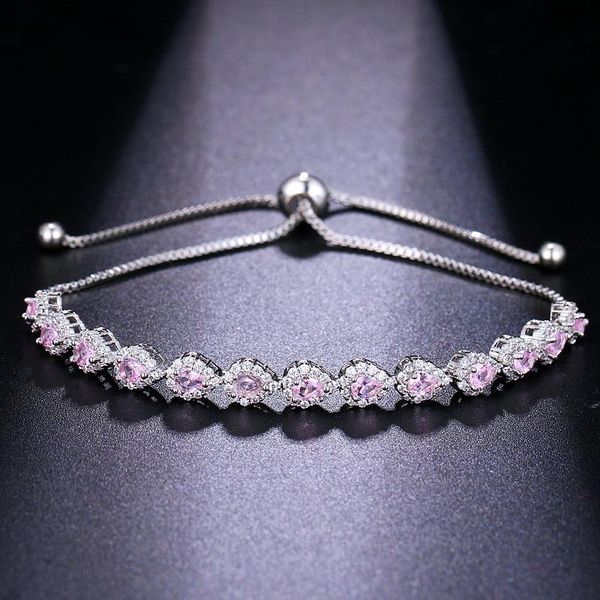 charm bracelets orztoon fashion elegant pink zircon cute water drop for women delicate adjustable bracelet trendy female jewelry 2021, Golden;silver
charm bracelets orztoon fashion elegant pink zircon cute water drop for women delicate adjustable bracelet trendy female jewelry 2021, Golden;silver
