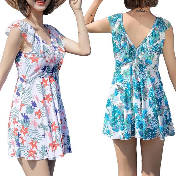 women v neck swim dress swimwear cover up swimsuit with skirt swing floral pattern quick dry breathable one-piece suits
women v neck swim dress swimwear cover up swimsuit with skirt swing floral pattern quick dry breathable one-piece suits