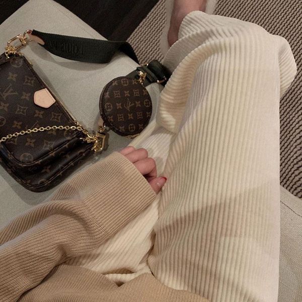 women's pants & capris houzhou beige corduroy wide leg women baggy oversize palazzo korean fashion black trousers female 2021 spring au, Black;white
women's pants & capris houzhou beige corduroy wide leg women baggy oversize palazzo korean fashion black trousers female 2021 spring au, Black;white