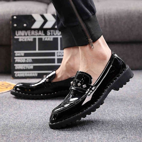dress shoes england designer mens casual party nightclub dress patent leather shoes slip-on rivets shoe oxfords loafers breathable sneakers, Black
dress shoes england designer mens casual party nightclub dress patent leather shoes slip-on rivets shoe oxfords loafers breathable sneakers, Black