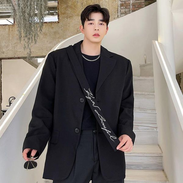 men's suits & blazers wear koean casual suit coat 2021 autumn all-match embroidery loose simple single breasted long sleeve for male, White;black
men's suits & blazers wear koean casual suit coat 2021 autumn all-match embroidery loose simple single breasted long sleeve for male, White;black