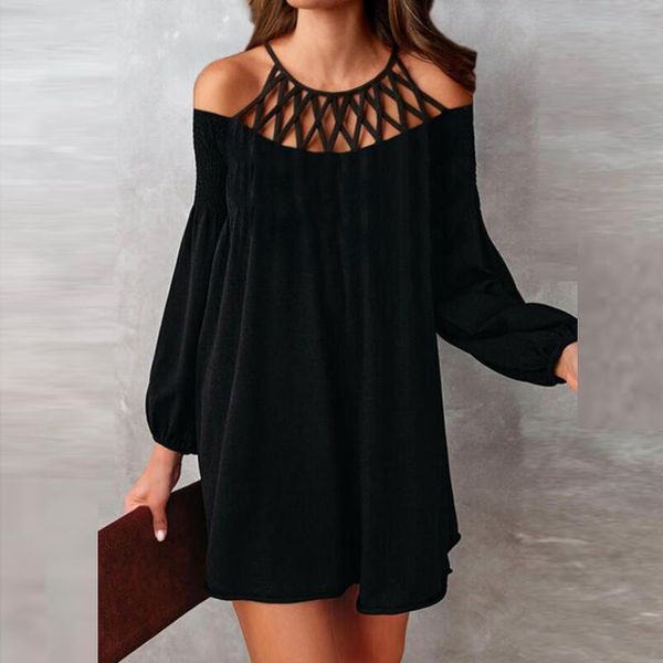 casual dresses spring elegant bead halter mini dress long sleeve women party office lady off shoulder hollow out black, Black;gray
casual dresses spring elegant bead halter mini dress long sleeve women party office lady off shoulder hollow out black, Black;gray
