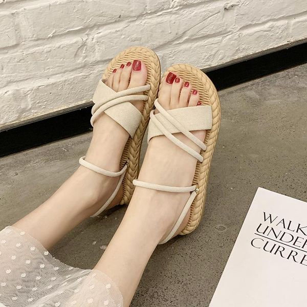 slippers summer ladies fashion thin strap combination soft sole comfortable skin-friendly sweet women shoes beach seaside u24-55, Black
slippers summer ladies fashion thin strap combination soft sole comfortable skin-friendly sweet women shoes beach seaside u24-55, Black