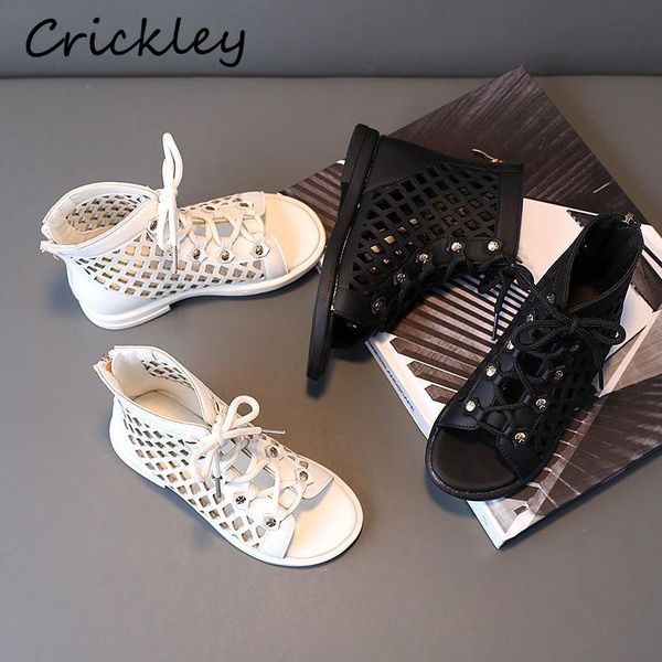summer girl boots pu leather hollow out casual sandals for kids girls fashion roman shoes soft sole child, Black;grey
summer girl boots pu leather hollow out casual sandals for kids girls fashion roman shoes soft sole child, Black;grey