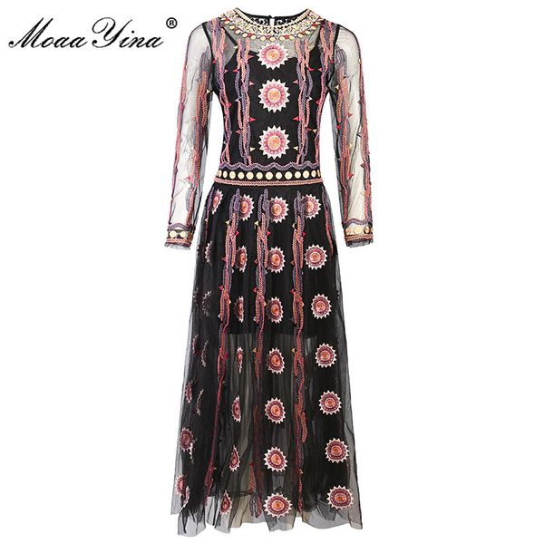 fashion designer summer black midi dress women long sleeve gorgeous embroidery vintage elegant party 210524, Black;gray
fashion designer summer black midi dress women long sleeve gorgeous embroidery vintage elegant party 210524, Black;gray