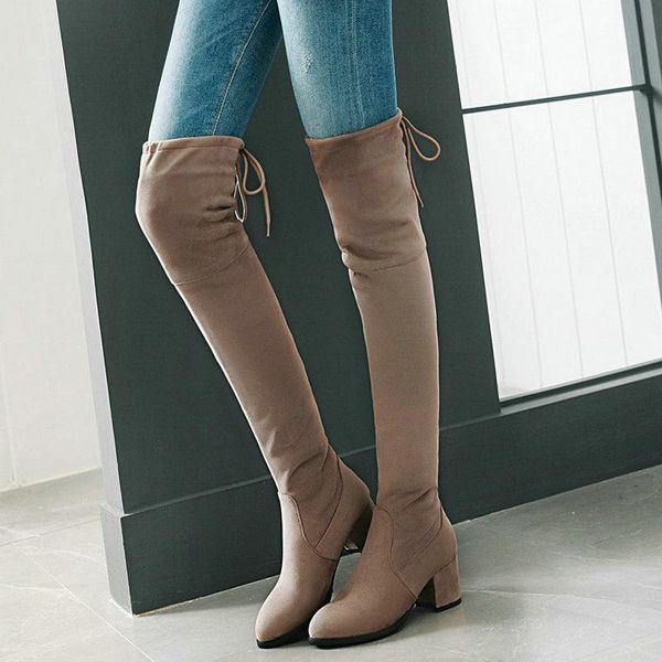 boots women's winter thigh high fashion 6cm square root stretch knee simple and comfortable black gray
boots women's winter thigh high fashion 6cm square root stretch knee simple and comfortable black gray