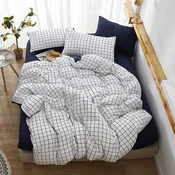 soft washed cotton bedding set plaid bedlinen twin king duvet cover bed sheet pillowcase luxurious bedclothes sets
soft washed cotton bedding set plaid bedlinen twin king duvet cover bed sheet pillowcase luxurious bedclothes sets