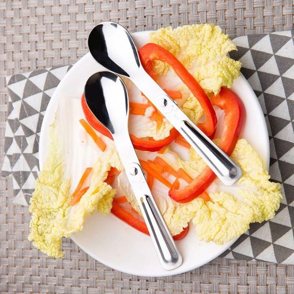 spoons 5 pcs 304 folding stainless steel spoon creative portable two sections coffee tableware (silver)
spoons 5 pcs 304 folding stainless steel spoon creative portable two sections coffee tableware (silver)