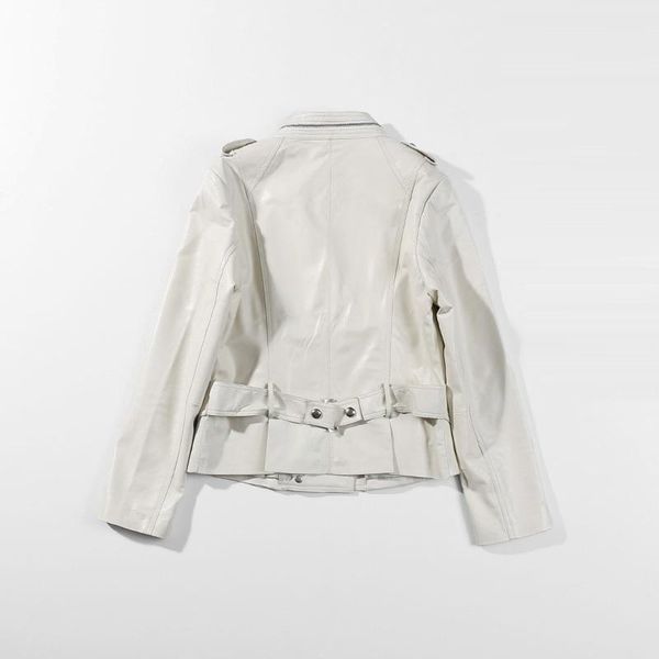 women's leather & faux 2021 jacket women moto ladies rivet short slim coat sheepskin autumn streetwear white blue jackets coats, Black
women's leather & faux 2021 jacket women moto ladies rivet short slim coat sheepskin autumn streetwear white blue jackets coats, Black