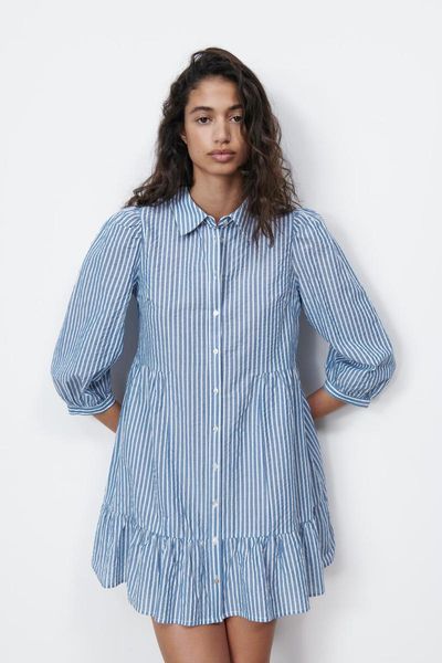 casual dresses feminine summer dress 2021 lady short high fashion style turn-down collar design beautiful pleated striped, Black;gray
casual dresses feminine summer dress 2021 lady short high fashion style turn-down collar design beautiful pleated striped, Black;gray