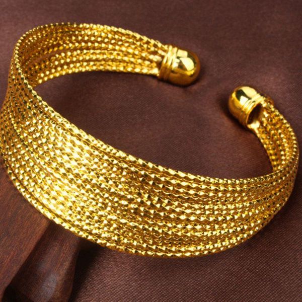 beautiful atmospheric jewelry yellow gold filled womens multi-ring openable bangle, Black
beautiful atmospheric jewelry yellow gold filled womens multi-ring openable bangle, Black