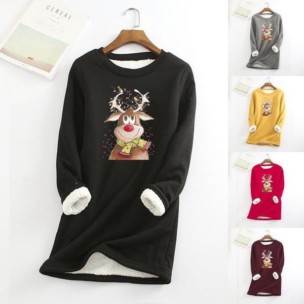 women's blouses & shirts fashion thick fleece warm blouse sweatshirts christmas female women long sleeve shirt blusas femininas clothi, White
women's blouses & shirts fashion thick fleece warm blouse sweatshirts christmas female women long sleeve shirt blusas femininas clothi, White
