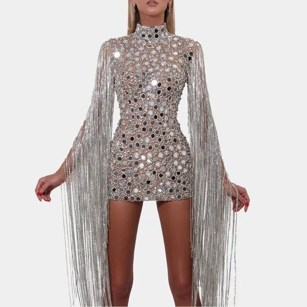 casual dresses sequined fringe dress slim mid skirt dance girls day party wear bar, Black;gray
casual dresses sequined fringe dress slim mid skirt dance girls day party wear bar, Black;gray