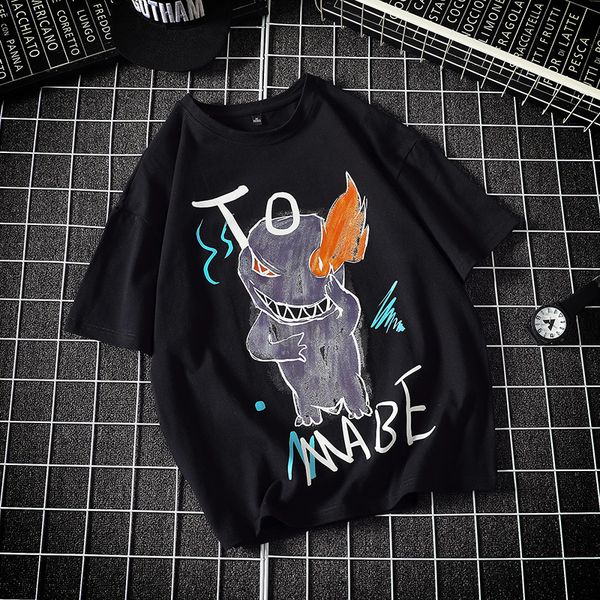 2021 new summer casual short t shirt men hip hop style cotton cartoon o neck shirt fashion streetwear t shirt short men, White;black
2021 new summer casual short t shirt men hip hop style cotton cartoon o neck shirt fashion streetwear t shirt short men, White;black