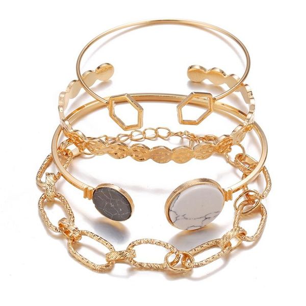 bangle boho gold bracelet set women's girls gold-plated multilayer stackable open cuffs winding adjustable chain gift, Black
bangle boho gold bracelet set women's girls gold-plated multilayer stackable open cuffs winding adjustable chain gift, Black