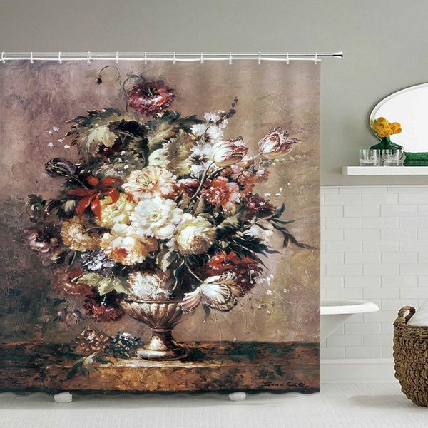 oil painting landscape shower curtains flowers bathroom curtain frabic waterproof polyester home decor bath with hooks
oil painting landscape shower curtains flowers bathroom curtain frabic waterproof polyester home decor bath with hooks