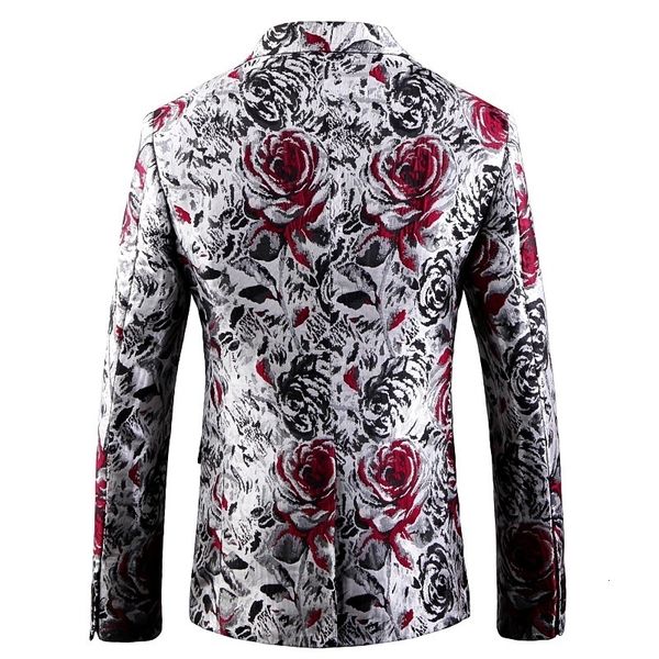 men's suits & blazers pyjtrl mens fashion jacquard rose casual floral standard wedding party costumes hombre slim fit terno blazer jaqu, White;black
men's suits & blazers pyjtrl mens fashion jacquard rose casual floral standard wedding party costumes hombre slim fit terno blazer jaqu, White;black