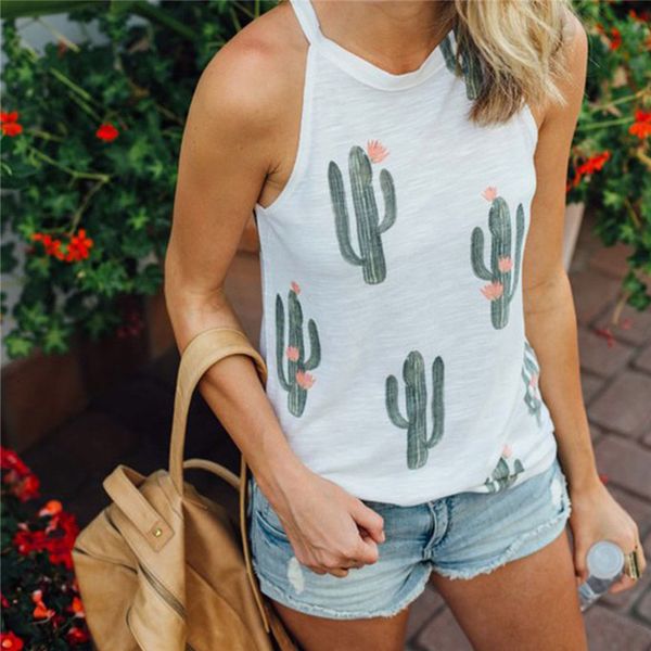 women's t-shirt summer cactus print t shirt casual halter harajuku tshirt tees female shirts camiseta jm9r, White
women's t-shirt summer cactus print t shirt casual halter harajuku tshirt tees female shirts camiseta jm9r, White