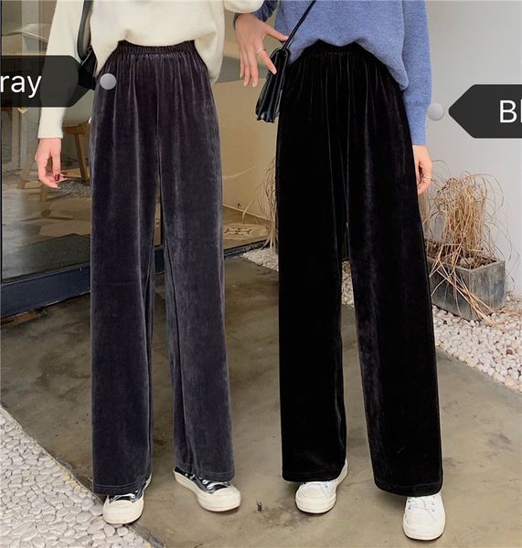 women pleuche pants spring fashion female loose vintage wide leg pant casual trousers plus size s-5xl oversize 210423, Black;white
women pleuche pants spring fashion female loose vintage wide leg pant casual trousers plus size s-5xl oversize 210423, Black;white