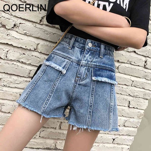 qoerlin women's casual denim shorts frayed raw hem ripped jeans shorts high waist wide leg a-line summer beach shorts 210416, White;black
qoerlin women's casual denim shorts frayed raw hem ripped jeans shorts high waist wide leg a-line summer beach shorts 210416, White;black