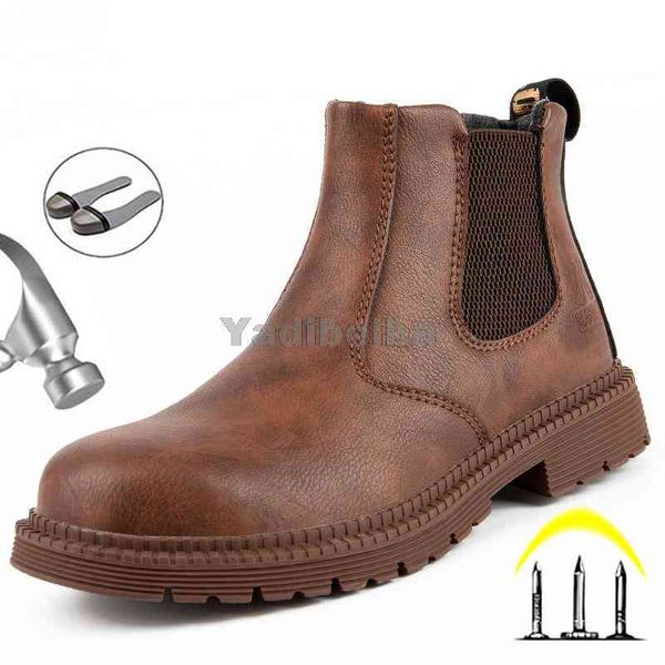 mens boots safety shoes steel toe anti-smashing work winter chelsea men indestructible, Black
mens boots safety shoes steel toe anti-smashing work winter chelsea men indestructible, Black