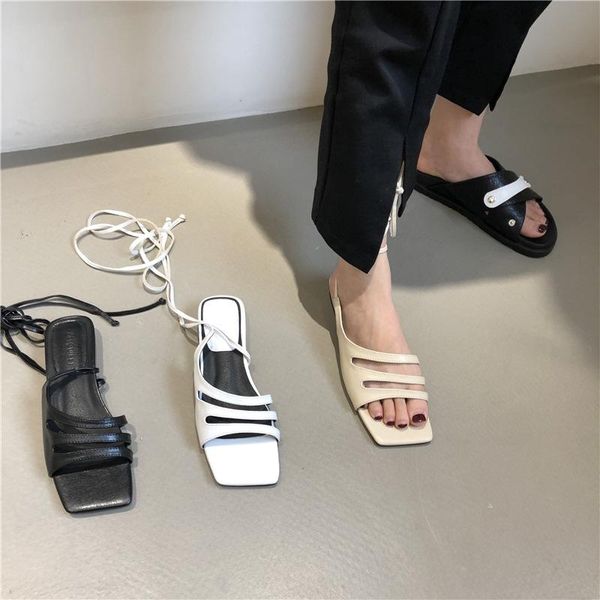 sandals hollow out gladiator women slippers summer beach shoes woman square toe sandales flat three narrow band sandalias mujer, Black
sandals hollow out gladiator women slippers summer beach shoes woman square toe sandales flat three narrow band sandalias mujer, Black