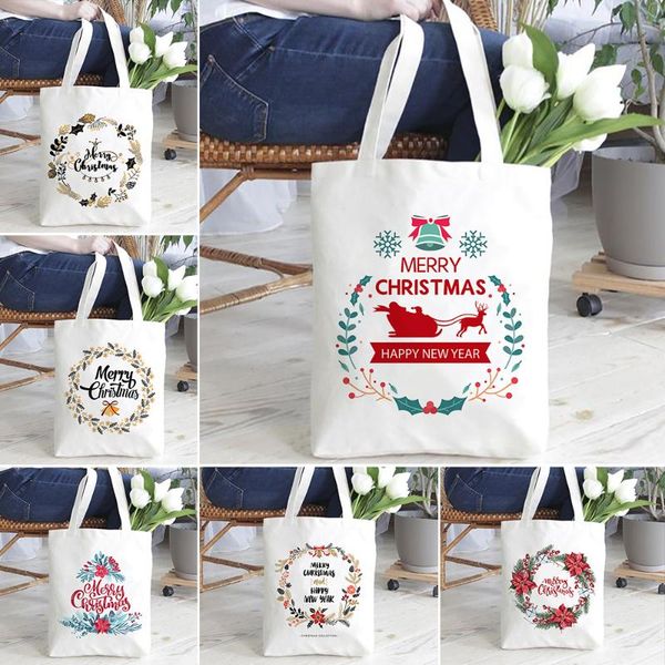 storage bags flowers christmas garland women canvas shoulder shopping bag funny eco shopper tote ladies outdoor travel xmas handbag
storage bags flowers christmas garland women canvas shoulder shopping bag funny eco shopper tote ladies outdoor travel xmas handbag