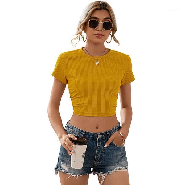 women's t-shirt summer spring knitted bare navel cropped ladies solid backless lace up strappy knitwear hollow out y, White
women's t-shirt summer spring knitted bare navel cropped ladies solid backless lace up strappy knitwear hollow out y, White