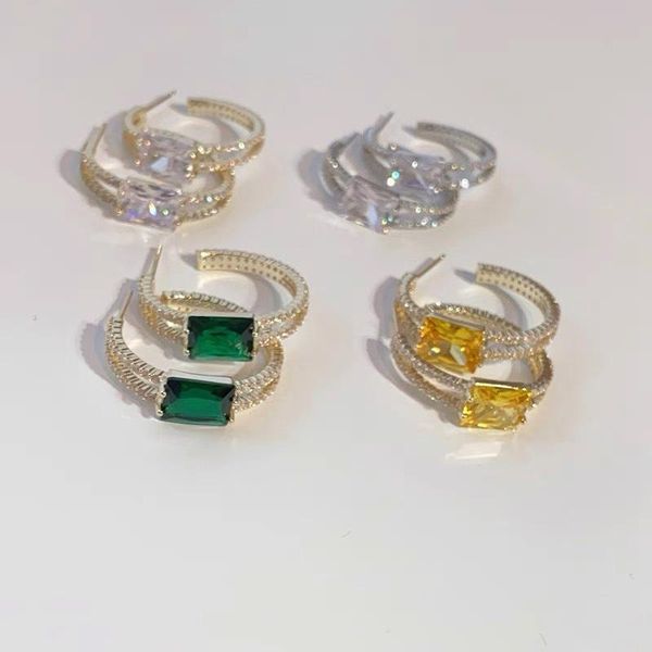hoop & huggie exquisite luxury shining zircon inlaid gold plated earrings for women vintage fashion crystal geometric jewelry, Golden;silver
hoop & huggie exquisite luxury shining zircon inlaid gold plated earrings for women vintage fashion crystal geometric jewelry, Golden;silver