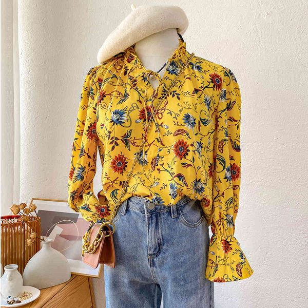jastie boho floral print blouse women shirt lace up neck long sleeve chiffon shirts casual beach blusas mujer de moda 210419, White
jastie boho floral print blouse women shirt lace up neck long sleeve chiffon shirts casual beach blusas mujer de moda 210419, White