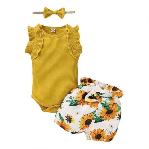 clothing sets girls yellow vest pants three piece set summer solid color pleated ruffle t-shirt plant print shorts butterfly headband, White
clothing sets girls yellow vest pants three piece set summer solid color pleated ruffle t-shirt plant print shorts butterfly headband, White